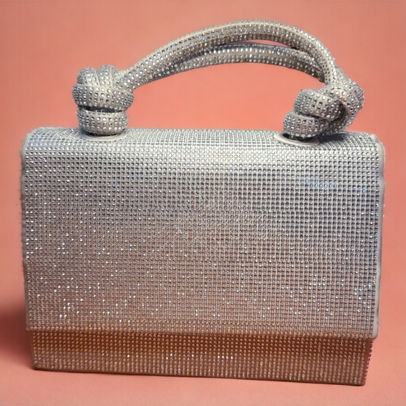 Zara Handbags - SOLD! Zara Sparkly Mini City Bag - Silver